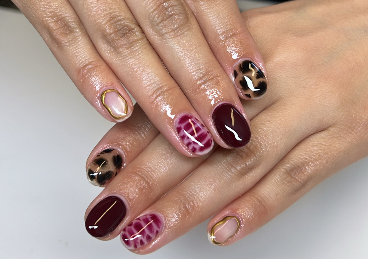 Builder gel mani 