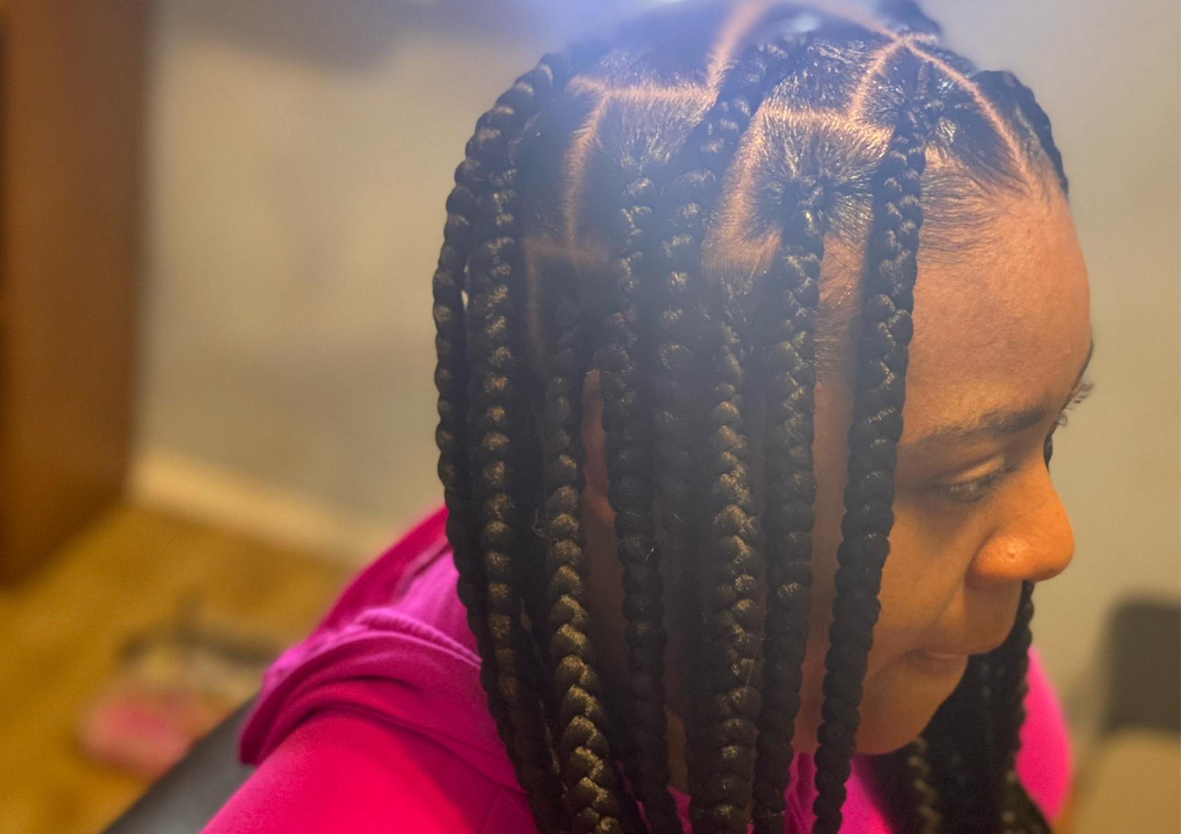 Large Knotless Braids