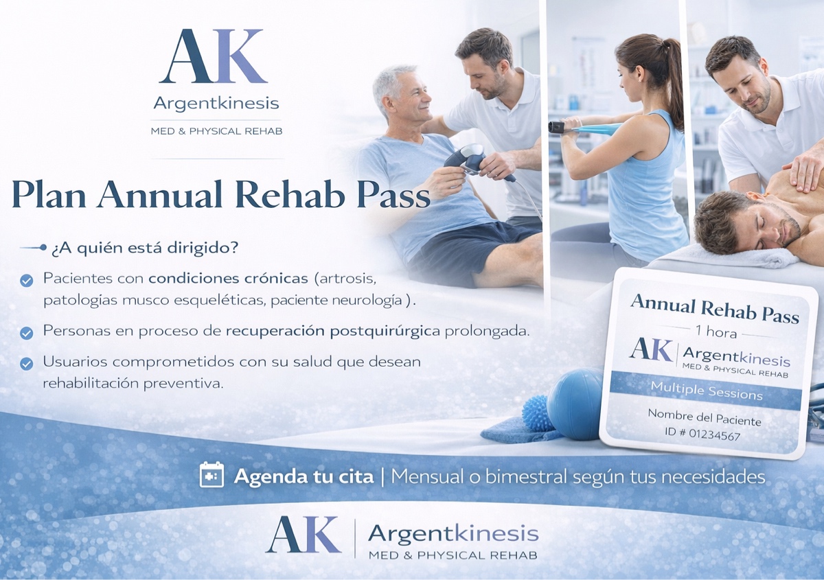 Plan  “Annual Rehab Pass ” (16 sesiones) Pacientes NO asegurados 