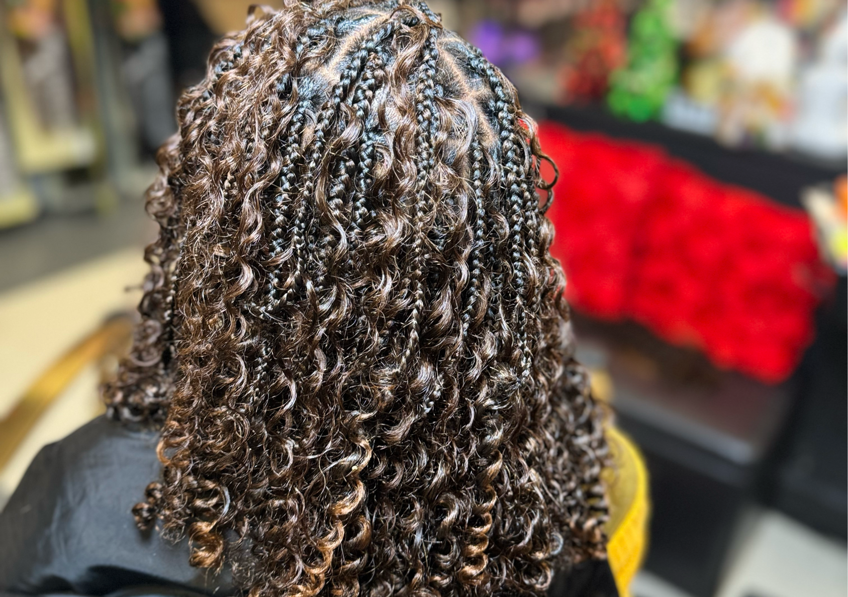 Bohemian Medium Knotless Bob -(Hair not included)