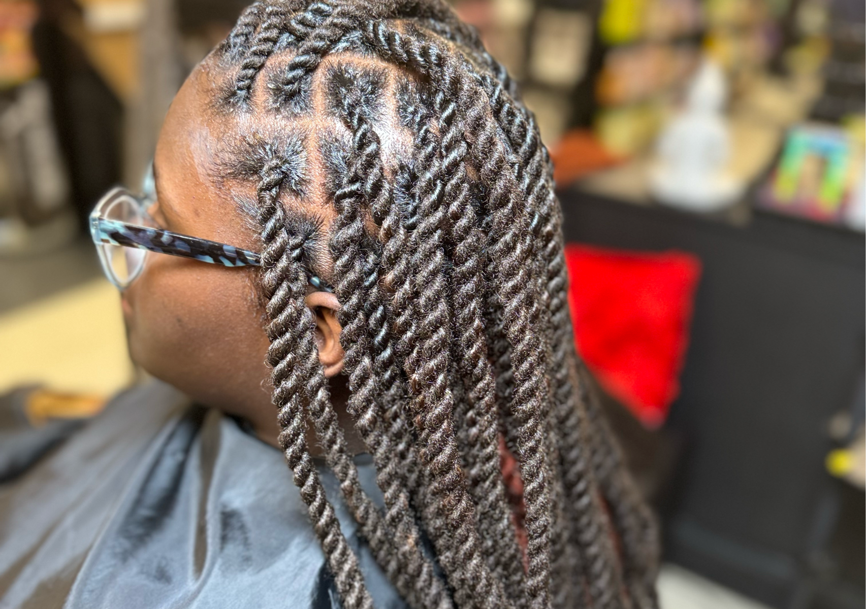 Kinky/Passion/ Marley twist  (hair not included) - Small/Medium