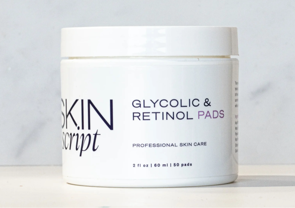 Glycolic and retinol pads