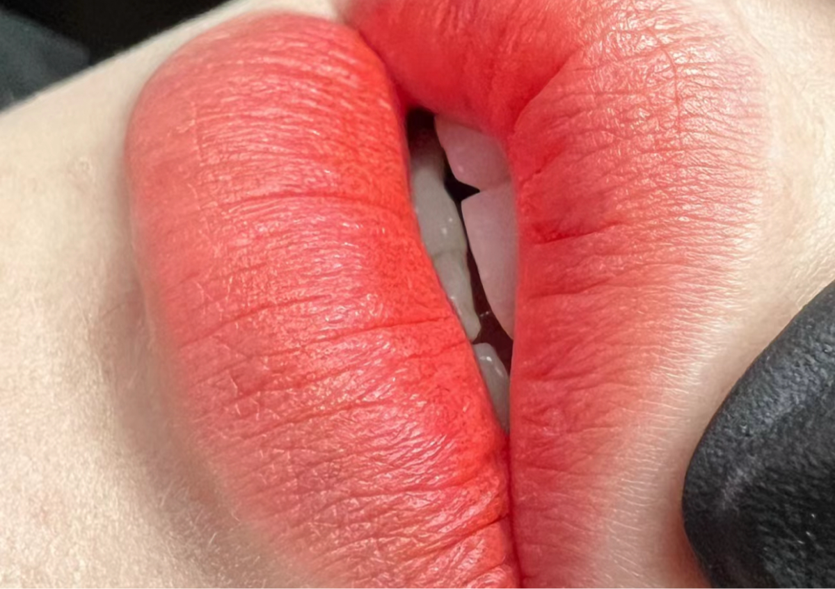 Lip tattoo