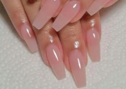 Acrylic Full Set Long/no nail art