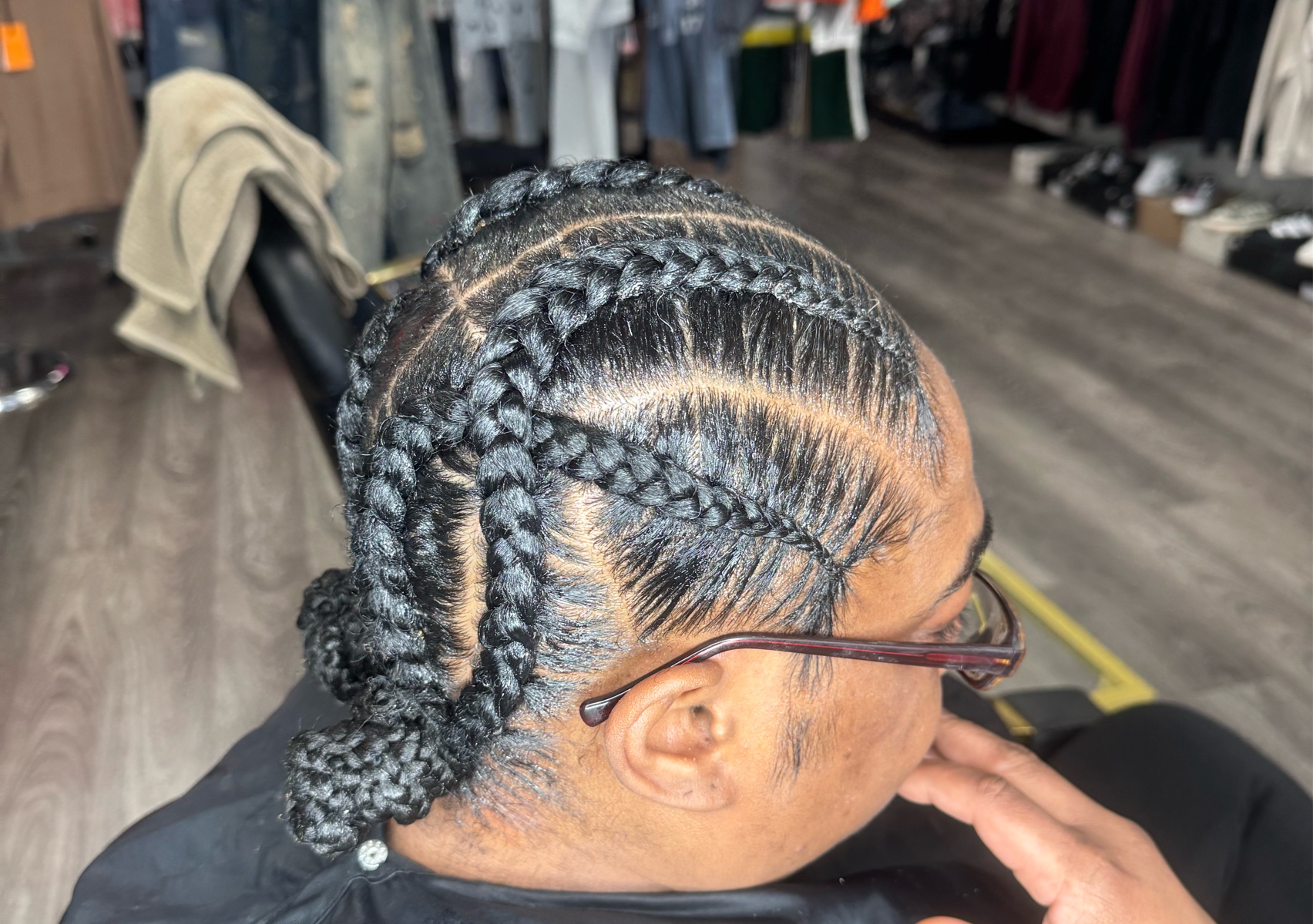 4 criss cross braids 