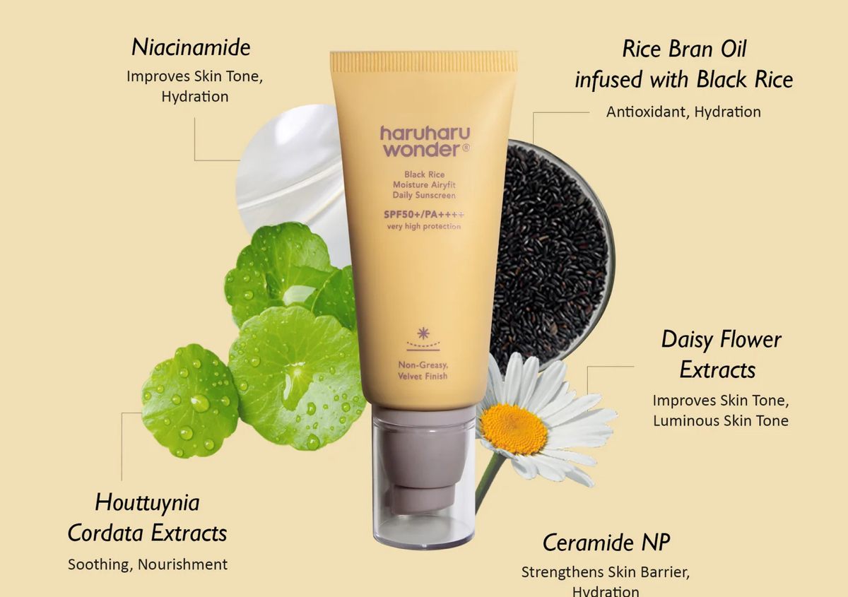 HaruHaru Wonder Black rice moisturize AirFit Daily Sunscreen SPF50