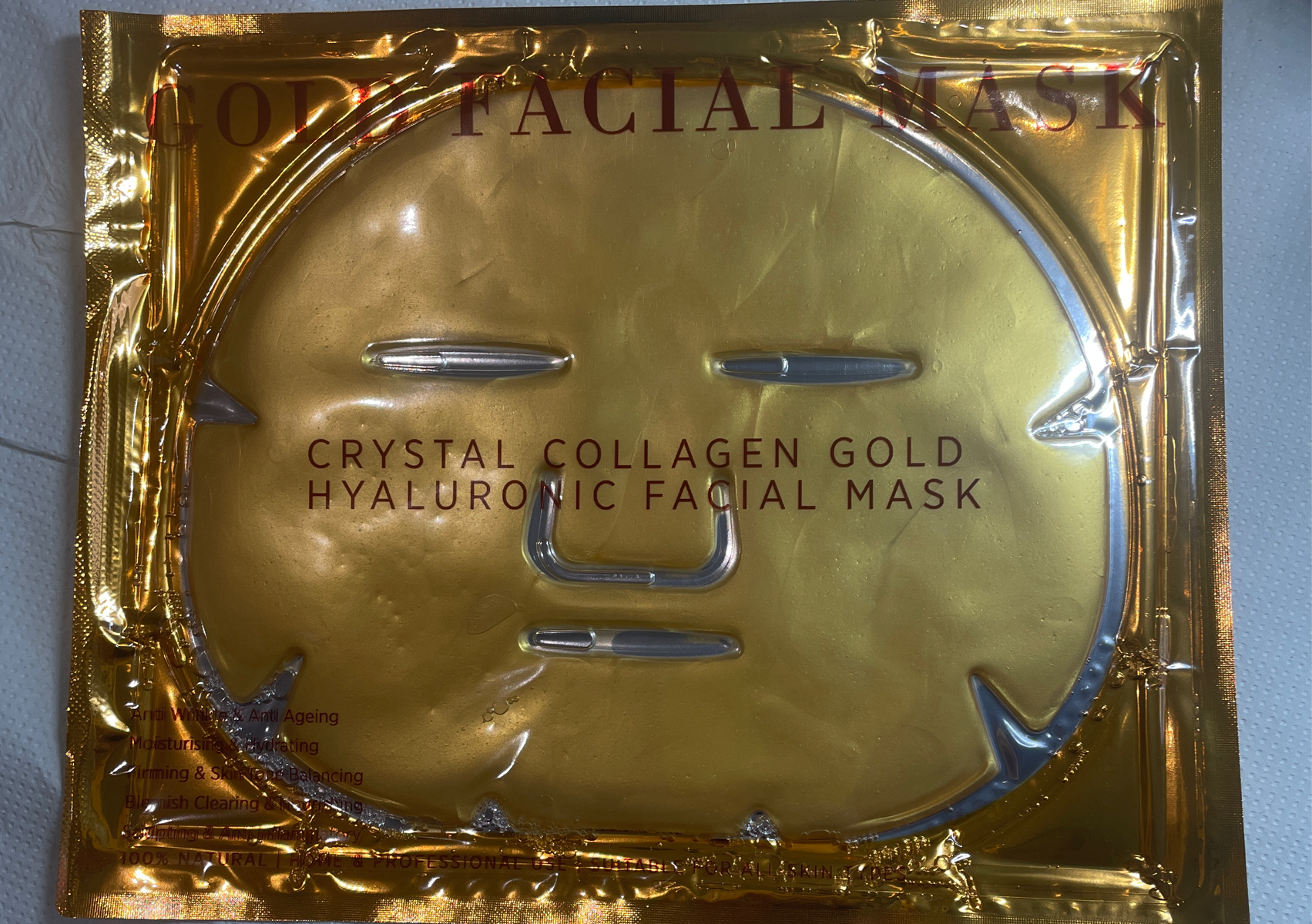 Hydrating anti ageing face mask