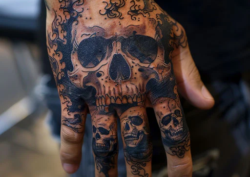 Hand tattoo