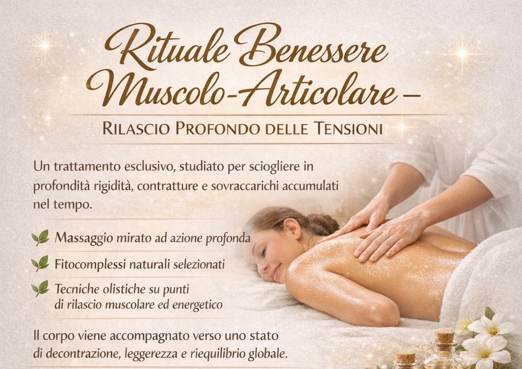 Rituale benessere muscolo articolare con fitoterapici naturali total body