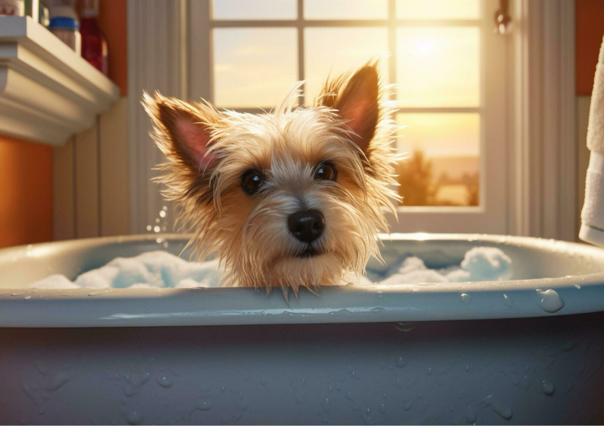 Bath nail ears cleaned  SMALL (NO  hair trim)