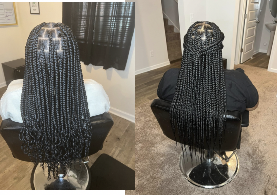 Medium Knotless Braids