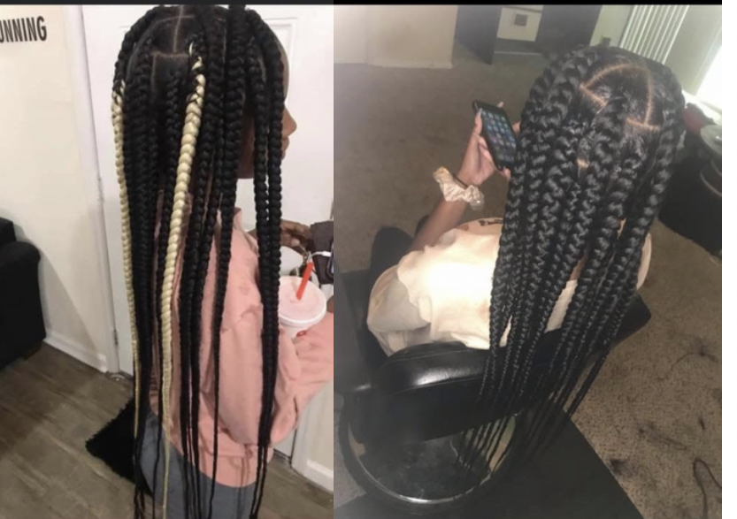 Large Knotless Braids 