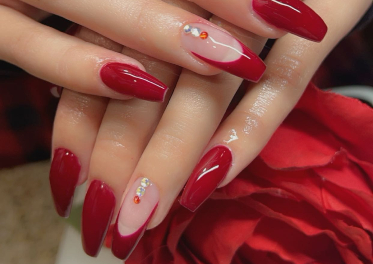 Acrylic full set L w/ gel