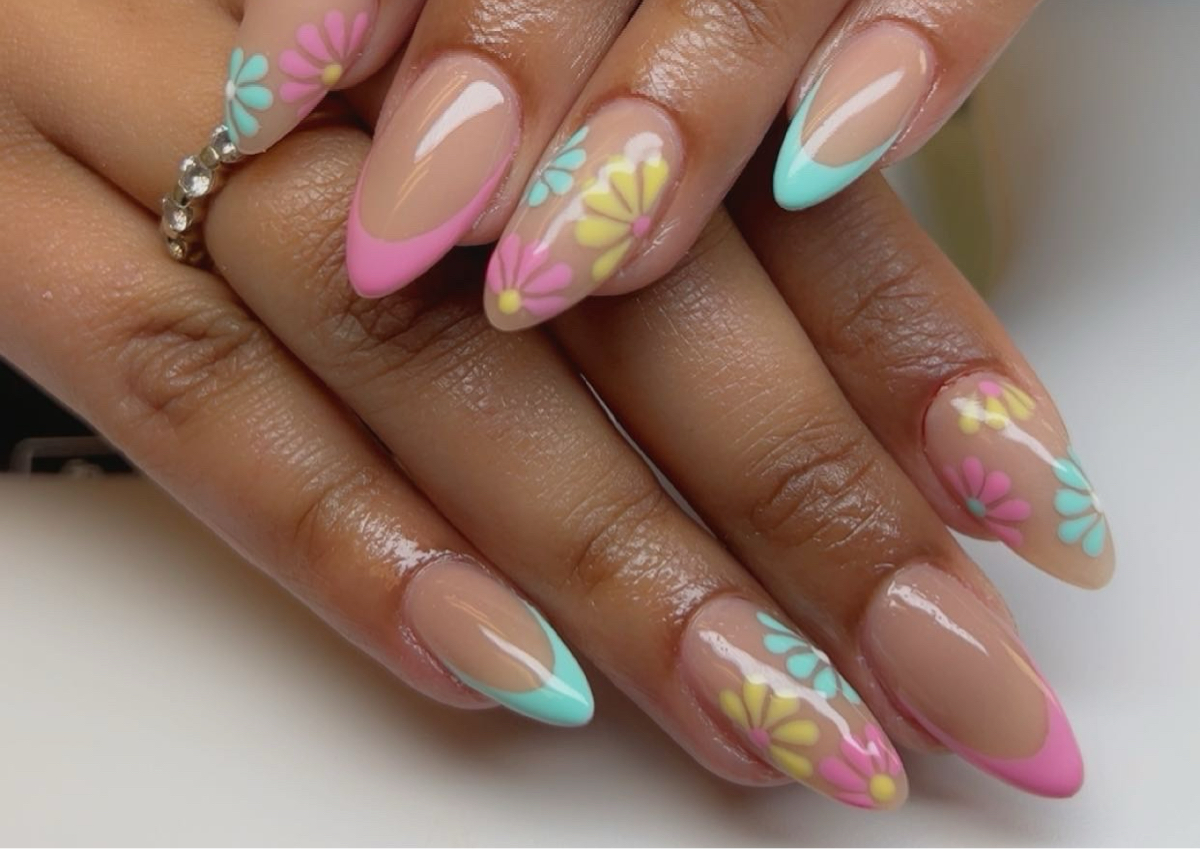 Full set french tip S/M