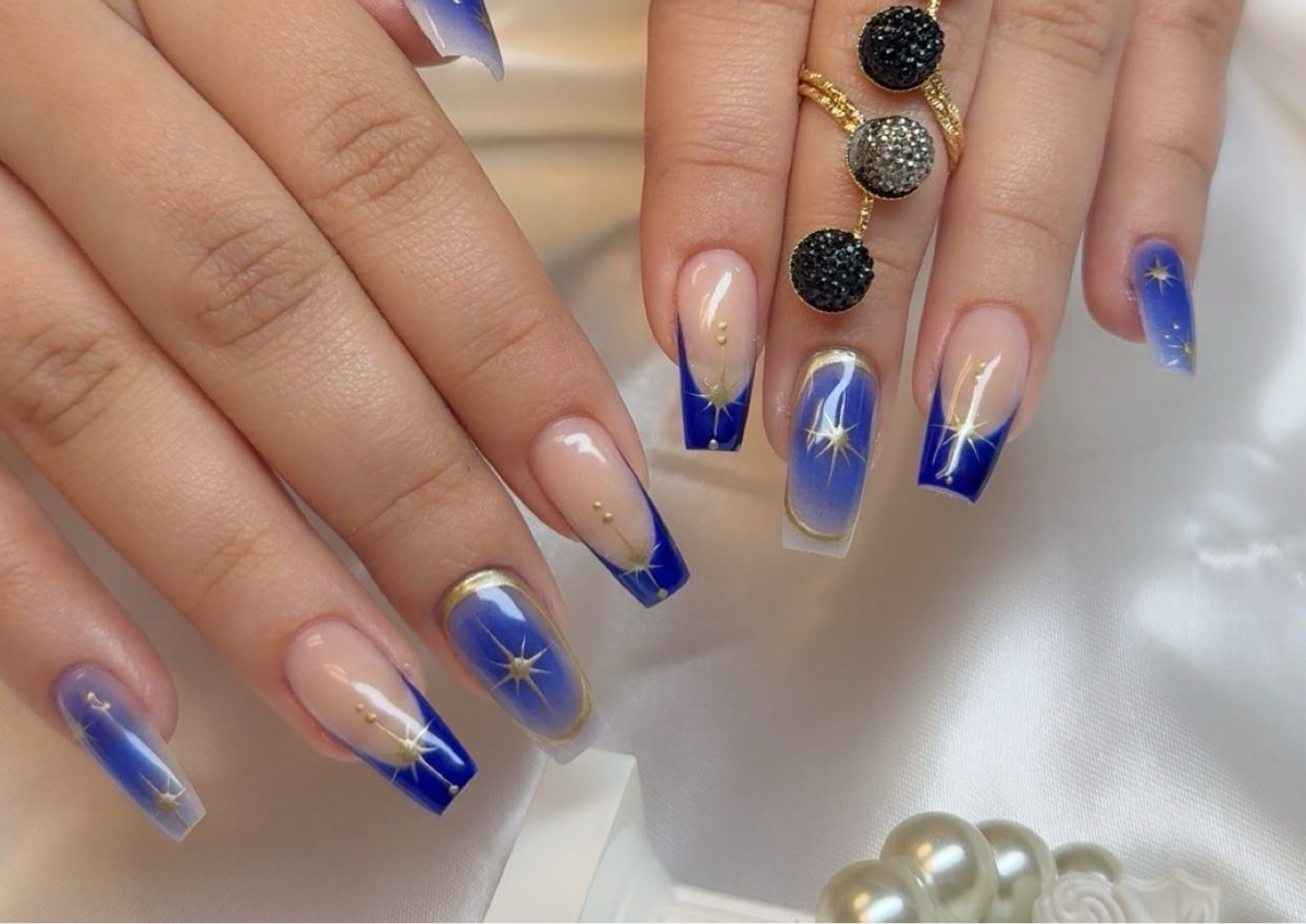 Acrylic full set M w/gel