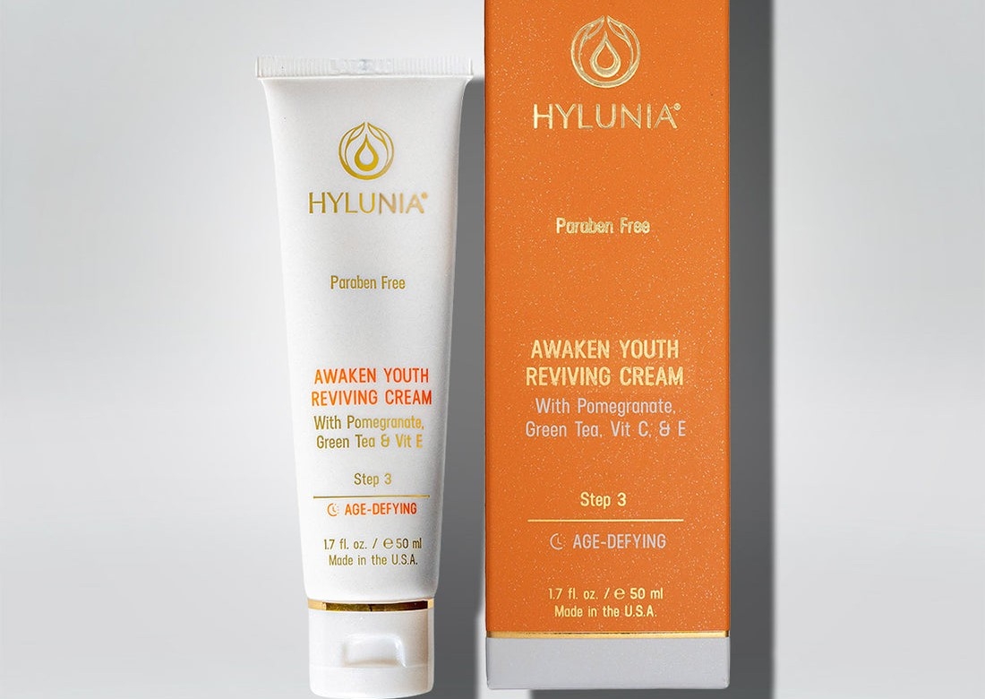 Awaken Youth Reviving Cream - 
with pomegranate, green tea, vitamin C & E