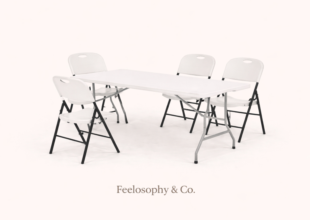 GUEST SEATING BUNDLE (1 TABLE/6 CHAIRS)