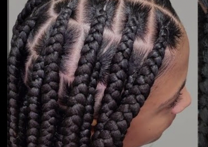 Large, box braid all includes 