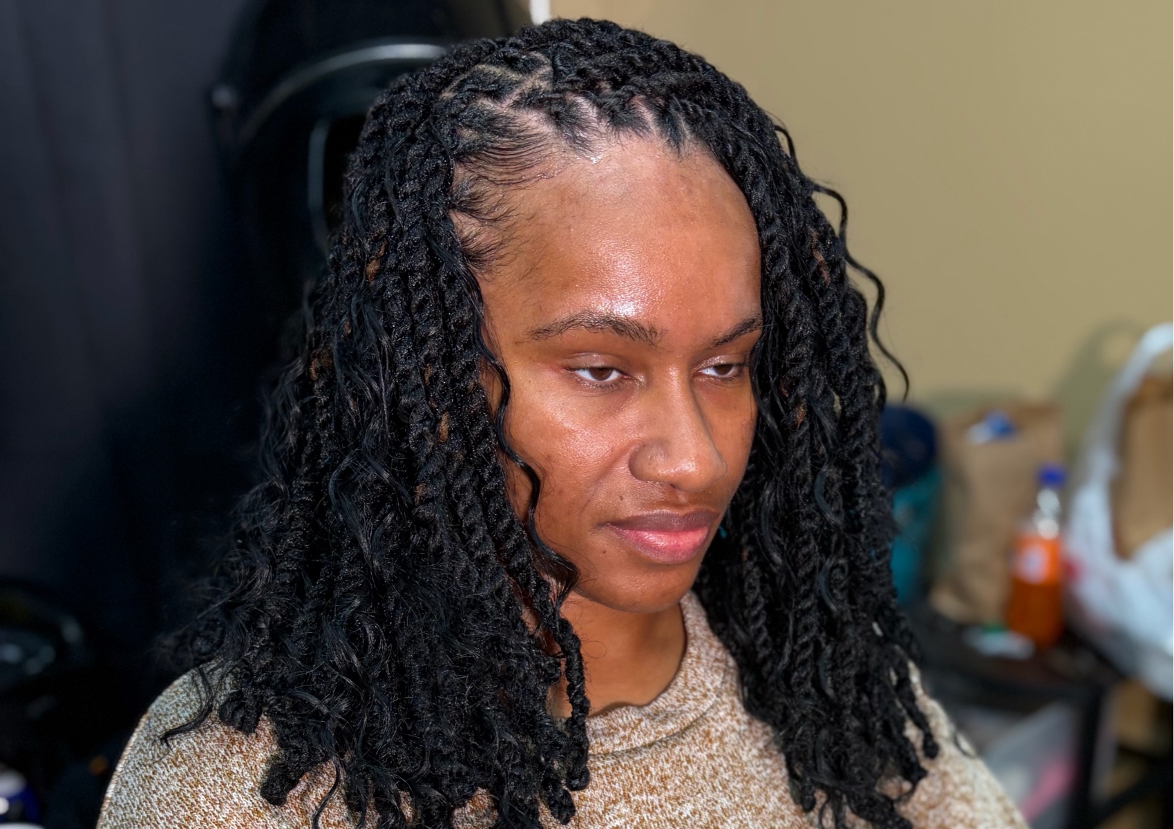 Long 2 Strands Boho Bob