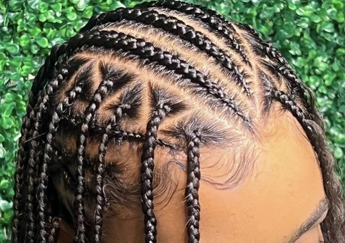 Fulani braids no extensions 
