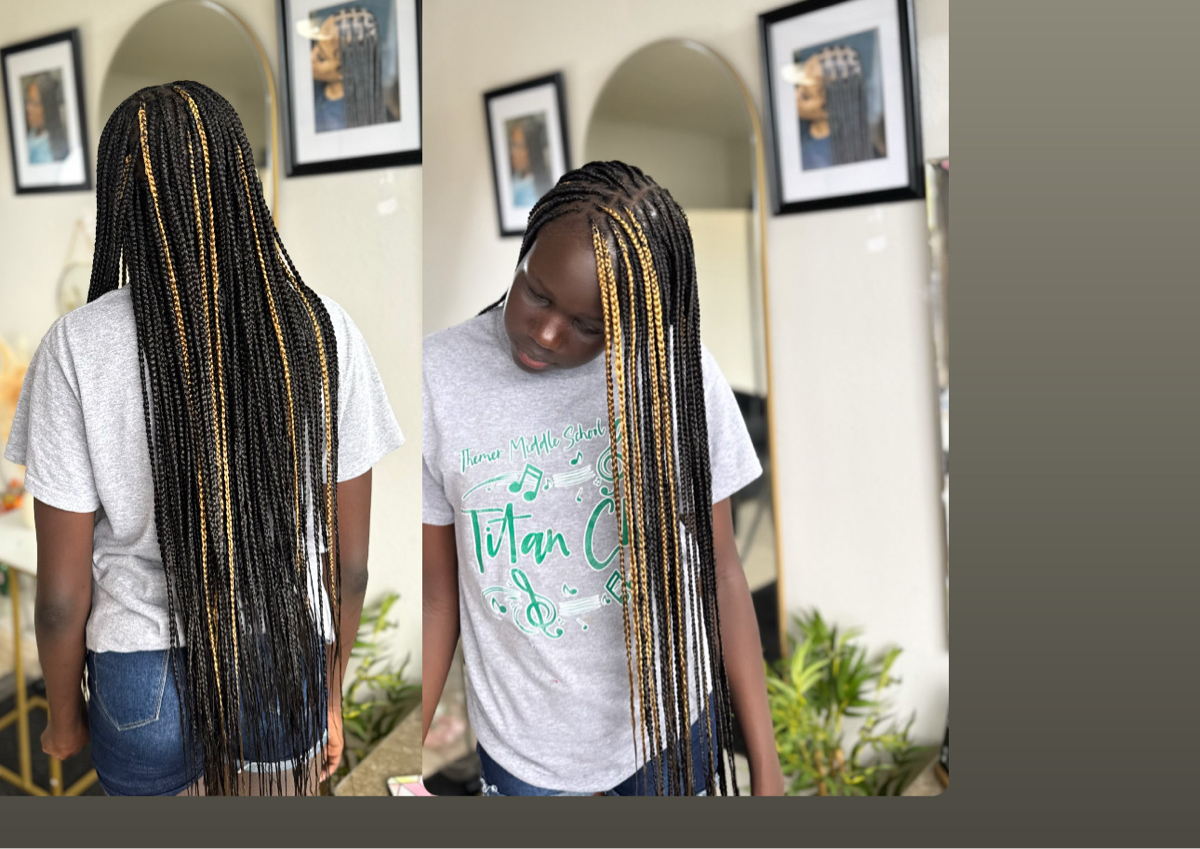 Knotless medium butt length 