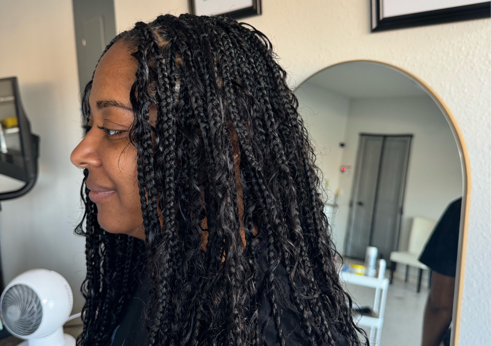 Knotless boho Medium midback 