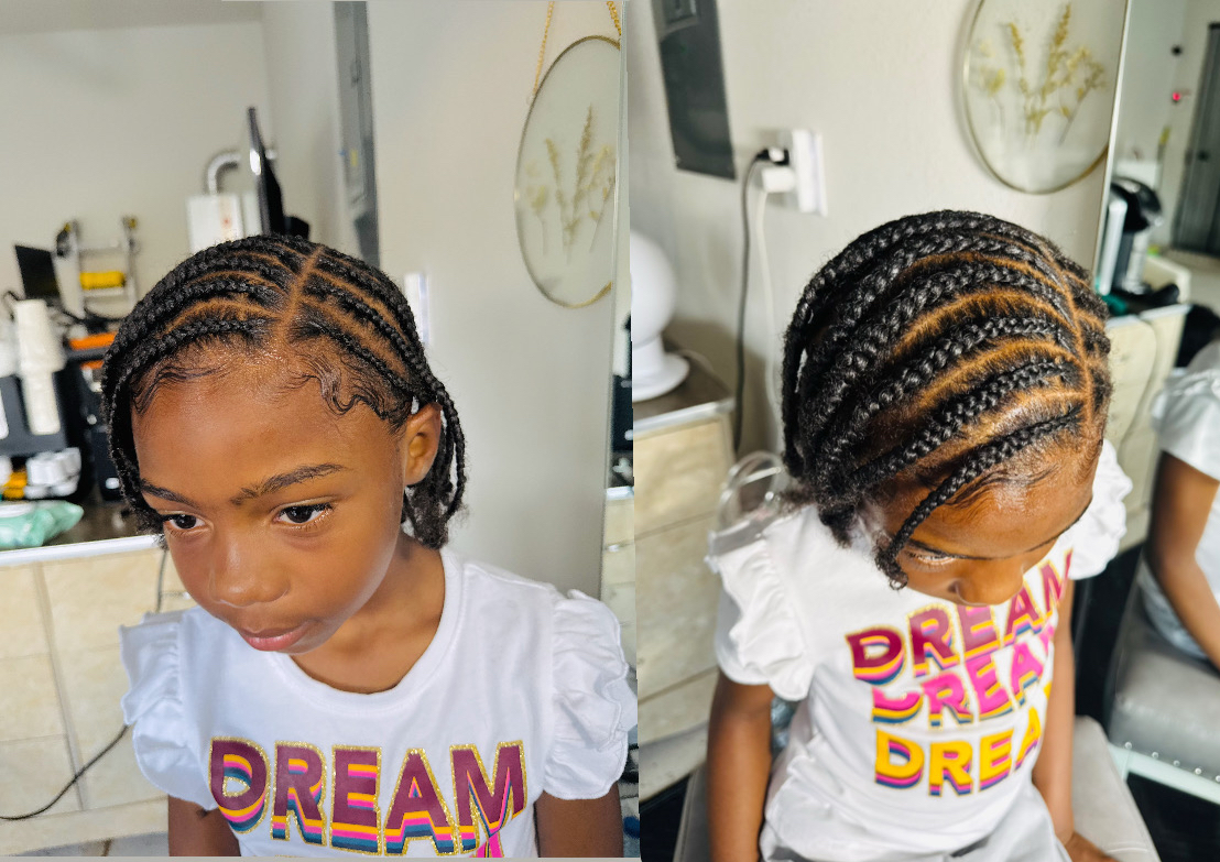 Cornrows no extension kid 