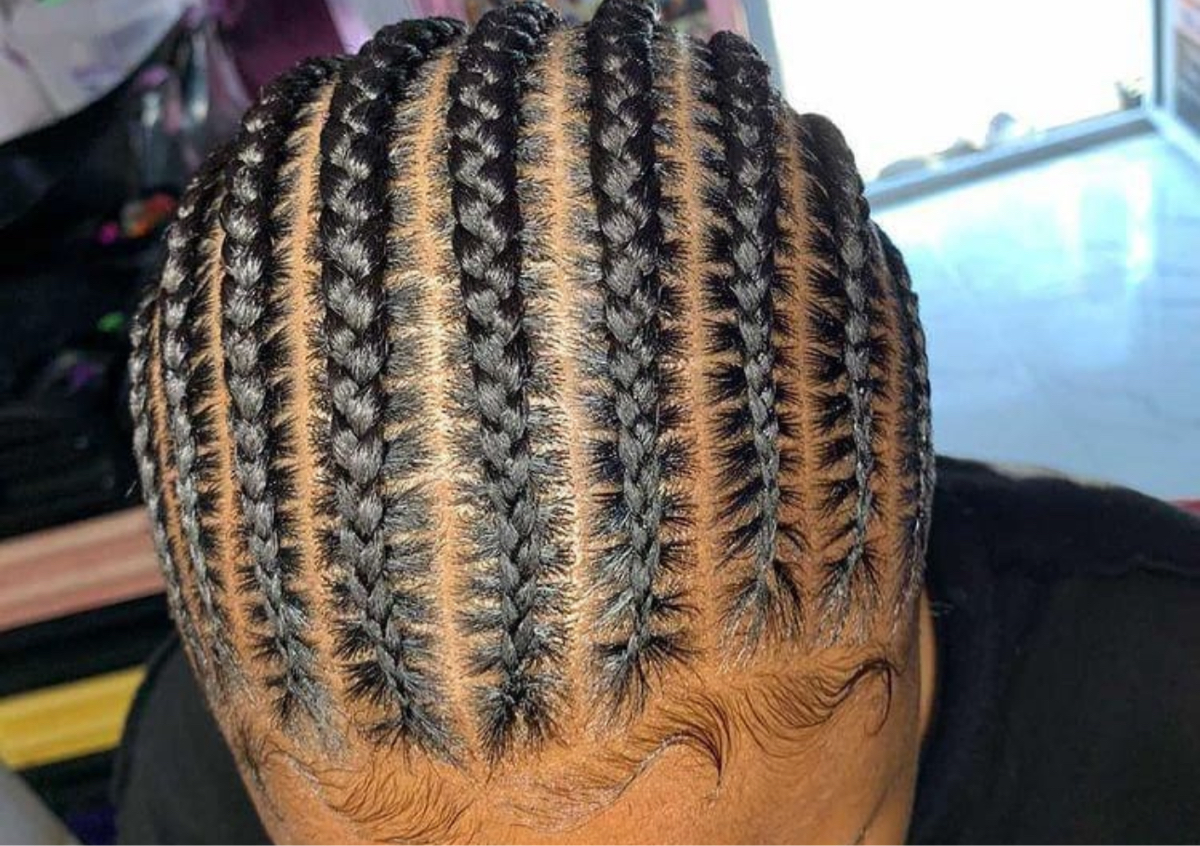 Cornrows for wig installation