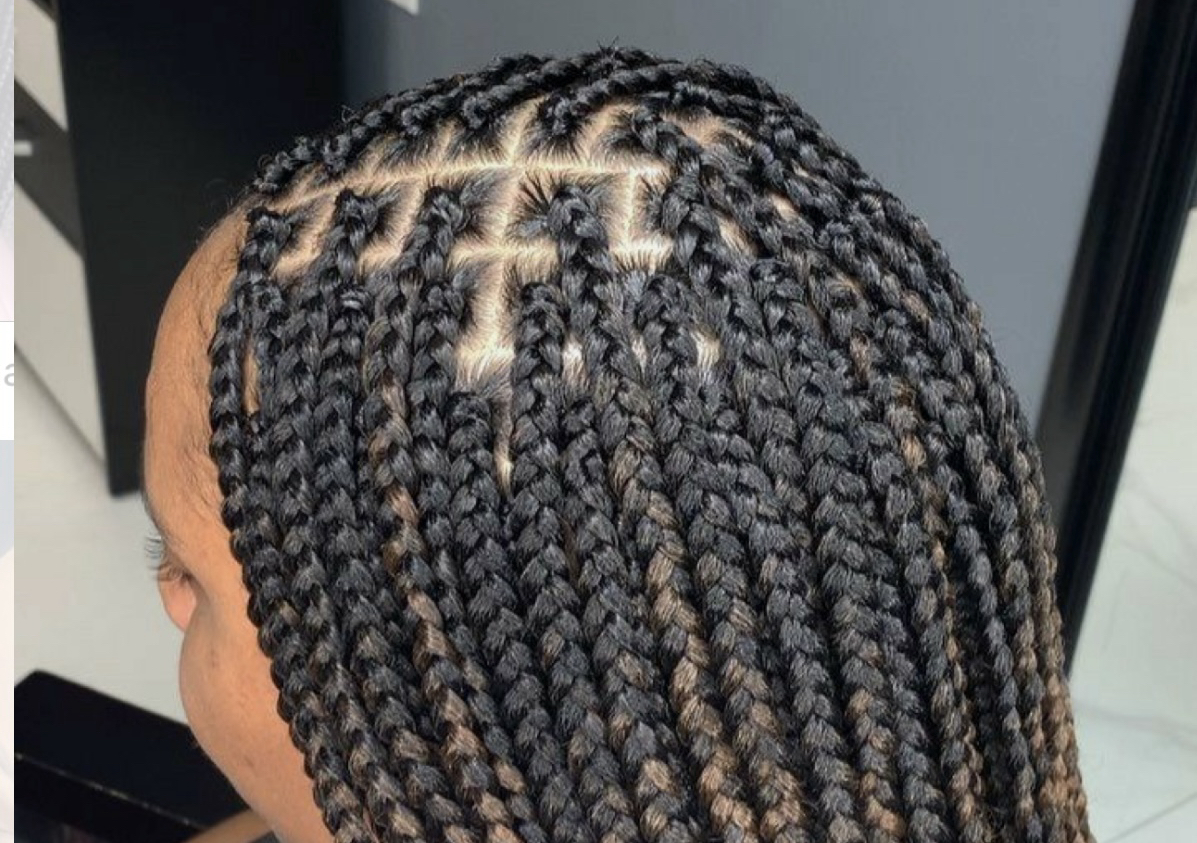 Box braid small size midback 