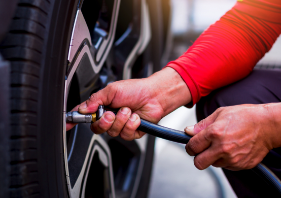 Aire para las gomas