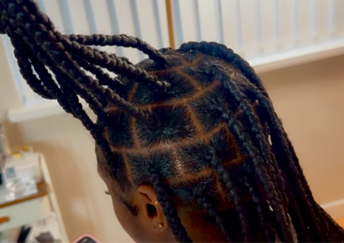 Large Knotless Braids (waist lenght)