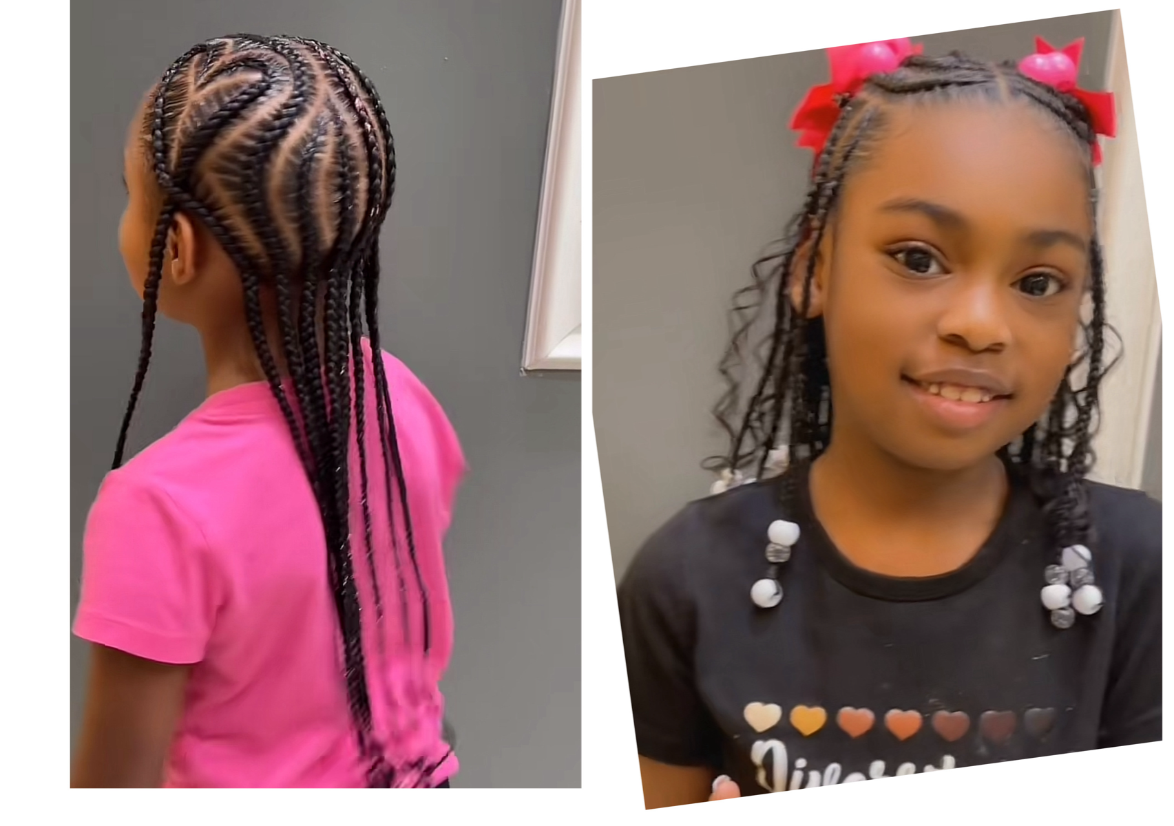 Kids braided style (with weave) 12 amd under 