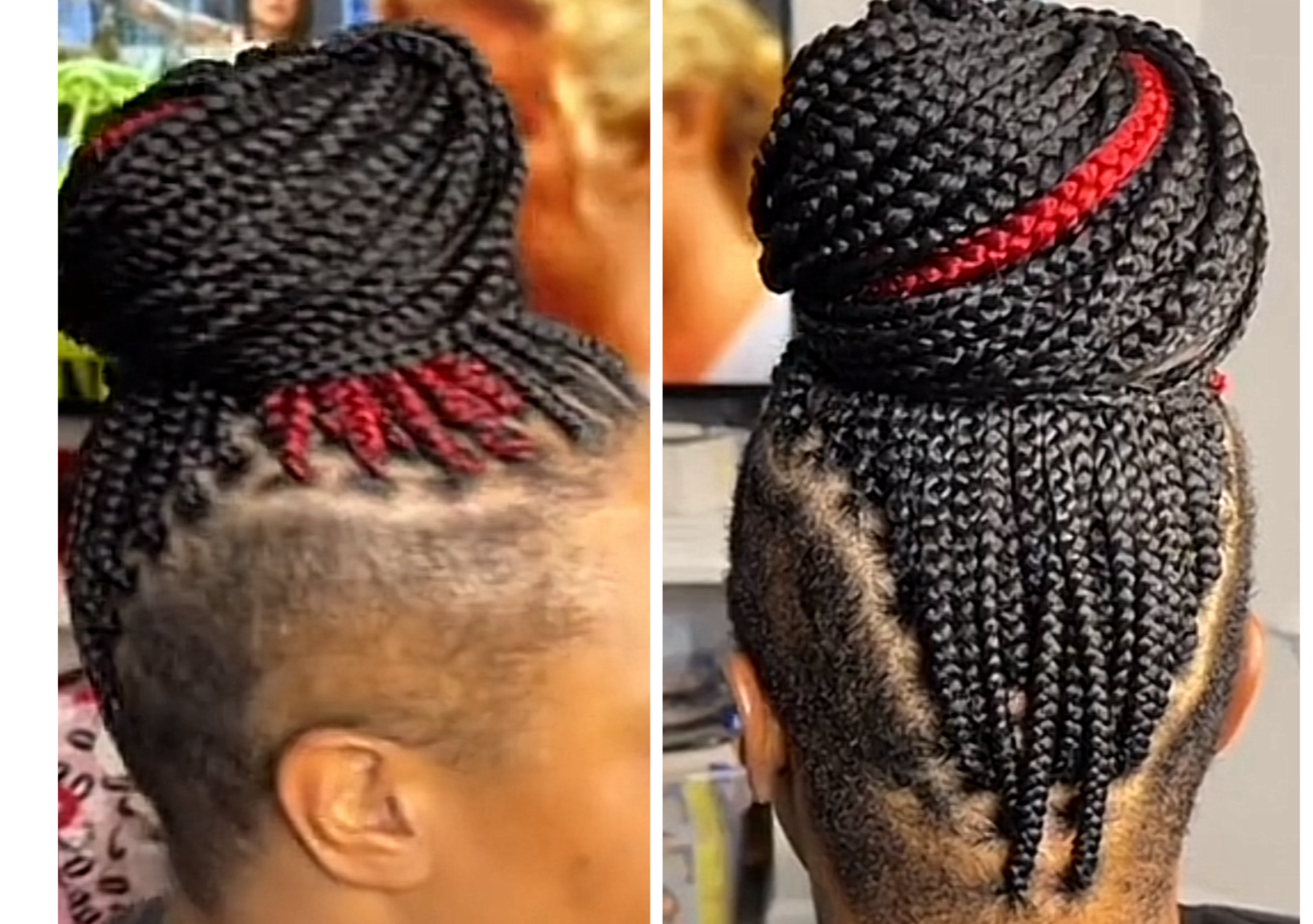 Knotless braids (small) midback Shampoo Not Included