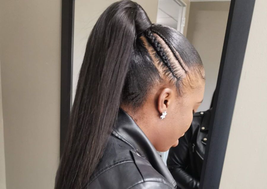 Sleek updo
