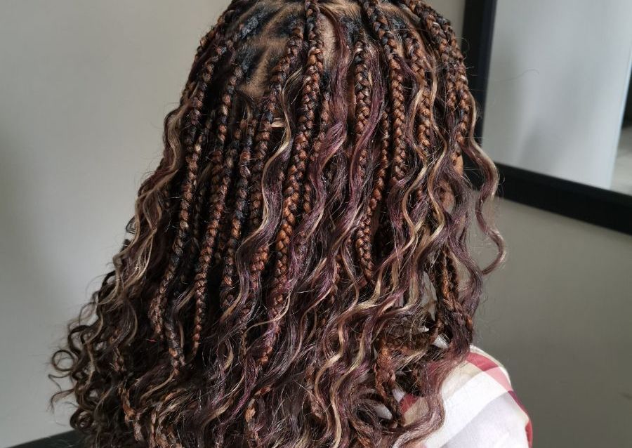 Goddess braids (shoulder\bra length