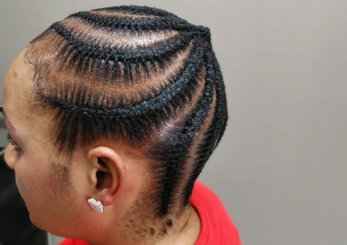 Needle updo (plain)