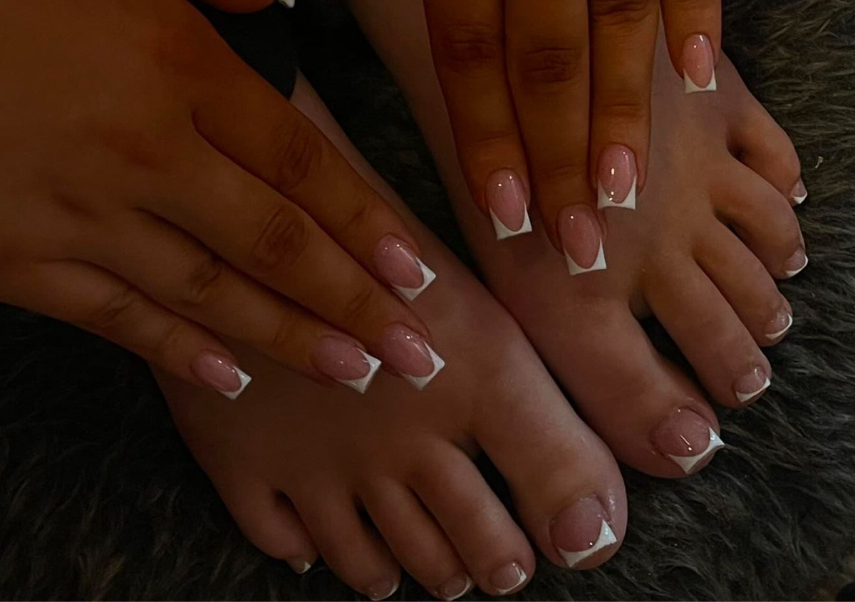 Poli Gel Manicure and Pedicure with Gel polish