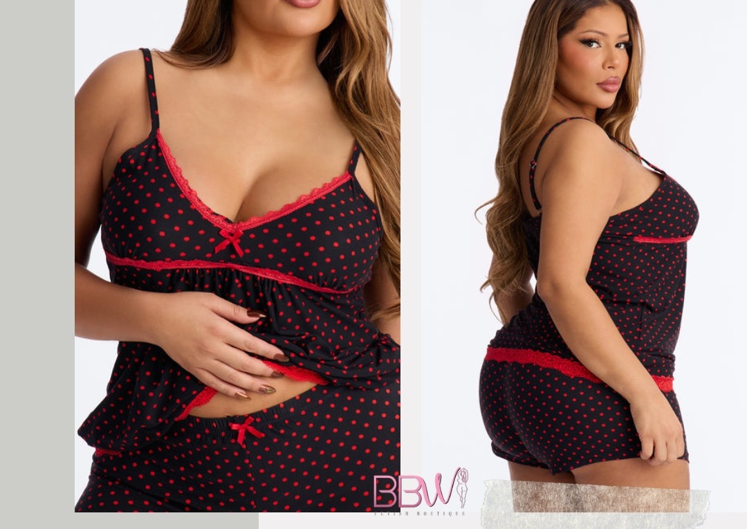 Chic Midnight Polka Set