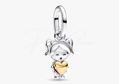 Charm de novia y corazón