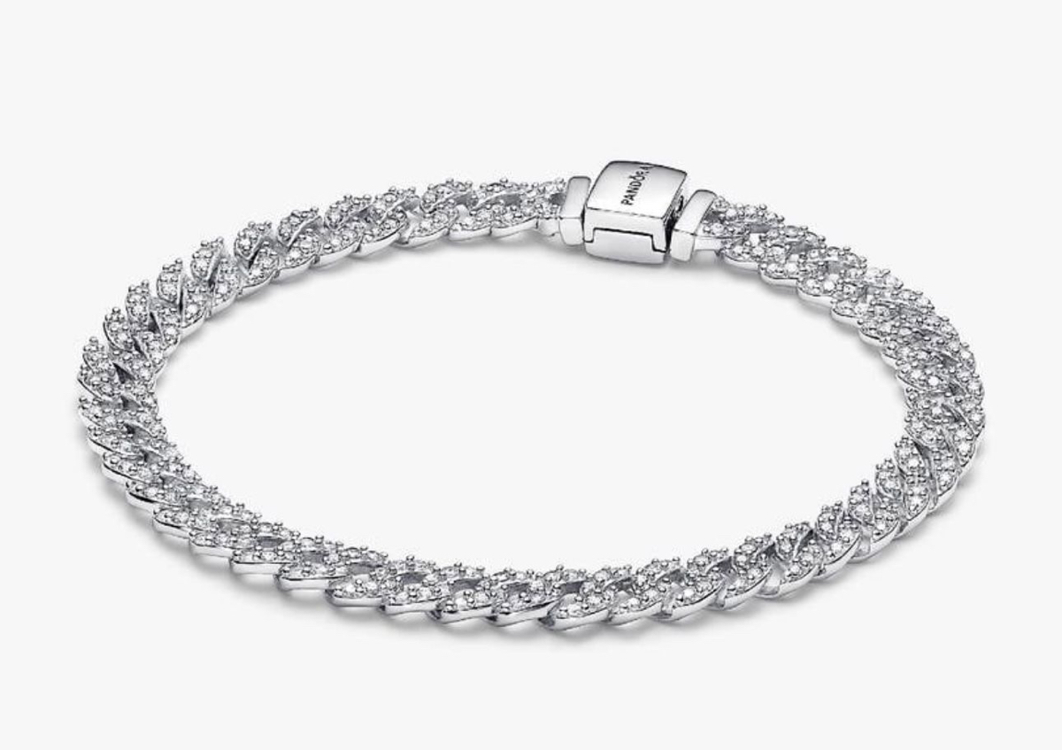 Pandora pulsera plata de diamantes