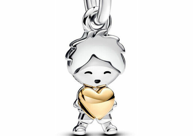 Pandora Charm de novio y corazón