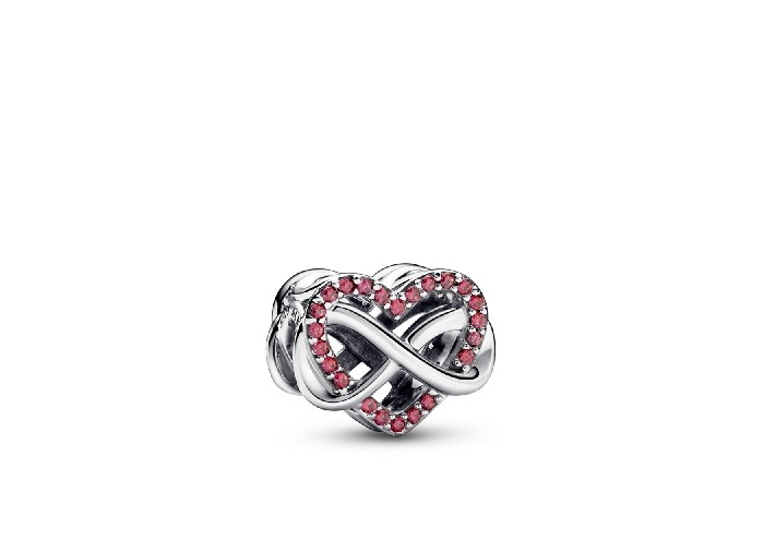 Pandora Charm de corazón e infinito