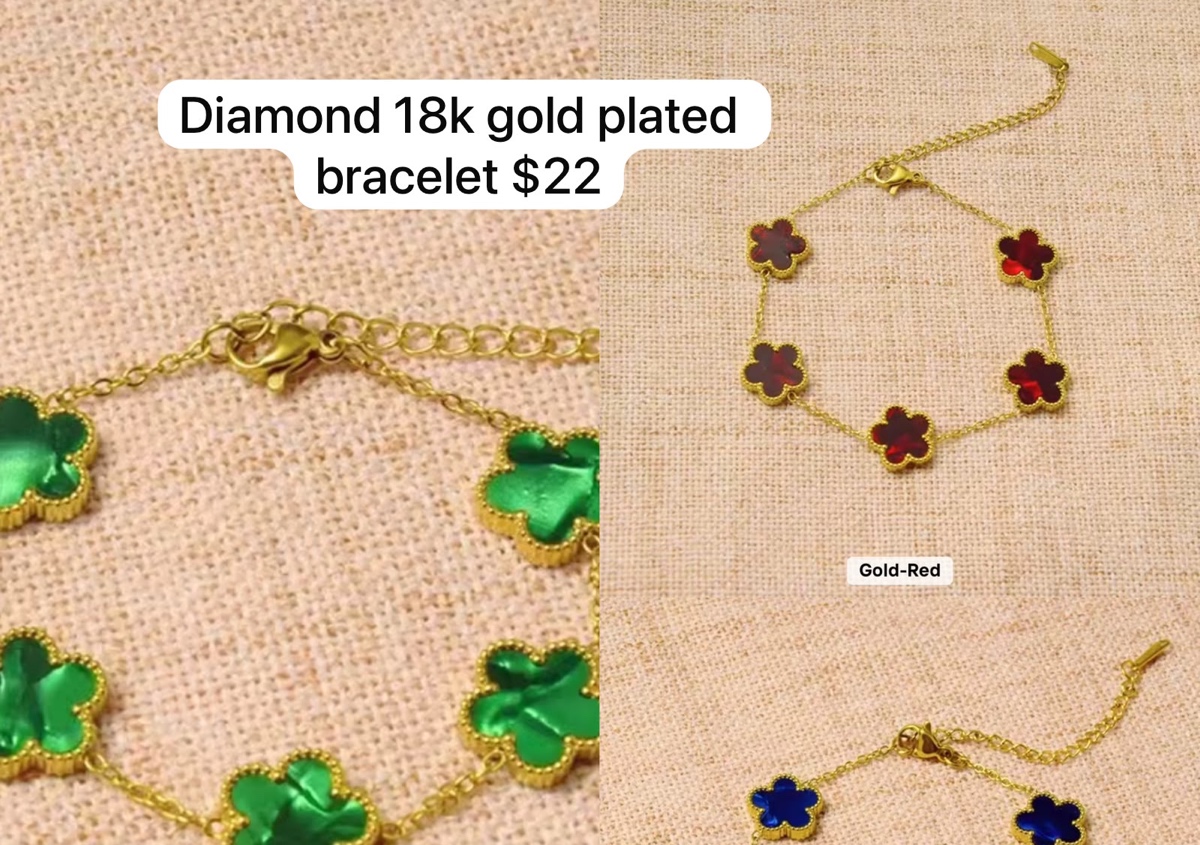 Gold plated bracelet