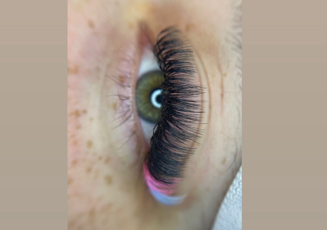 Add Pop of Color/Glitter Lashes