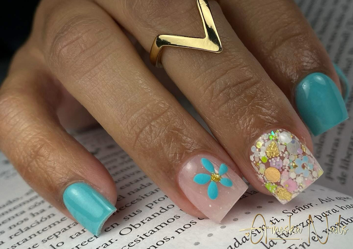 Full Set Corto (size #1) + Esmaltado en Pies