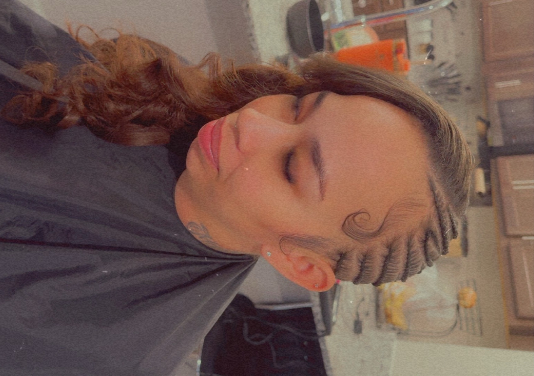 SIDE STYLE w/ sitich braids 