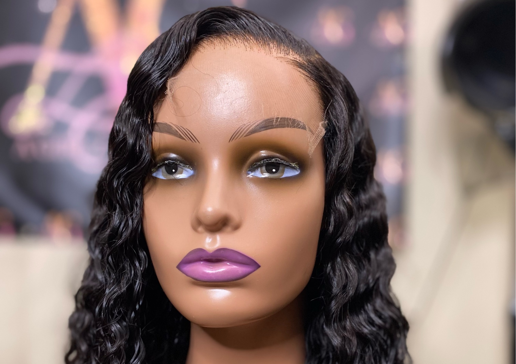 20 inch Deepwave Closure Wig Unit