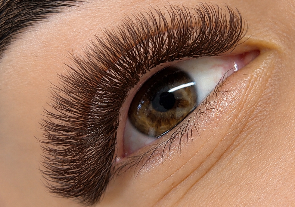 Brown W Lashes (Full Set)