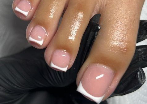 Gel Polish Toes (French) 