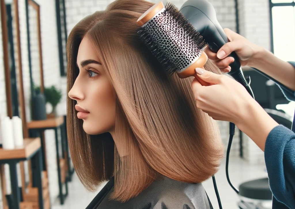 Blowdry/medium length